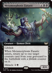 Metamorphosis Fanatic (Extended Art) [Duskmourn: House of Horror Commander] | Black Swamp Games