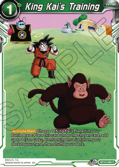 King Kai's Training (BT15-089) [Saiyan Showdown] | Black Swamp Games