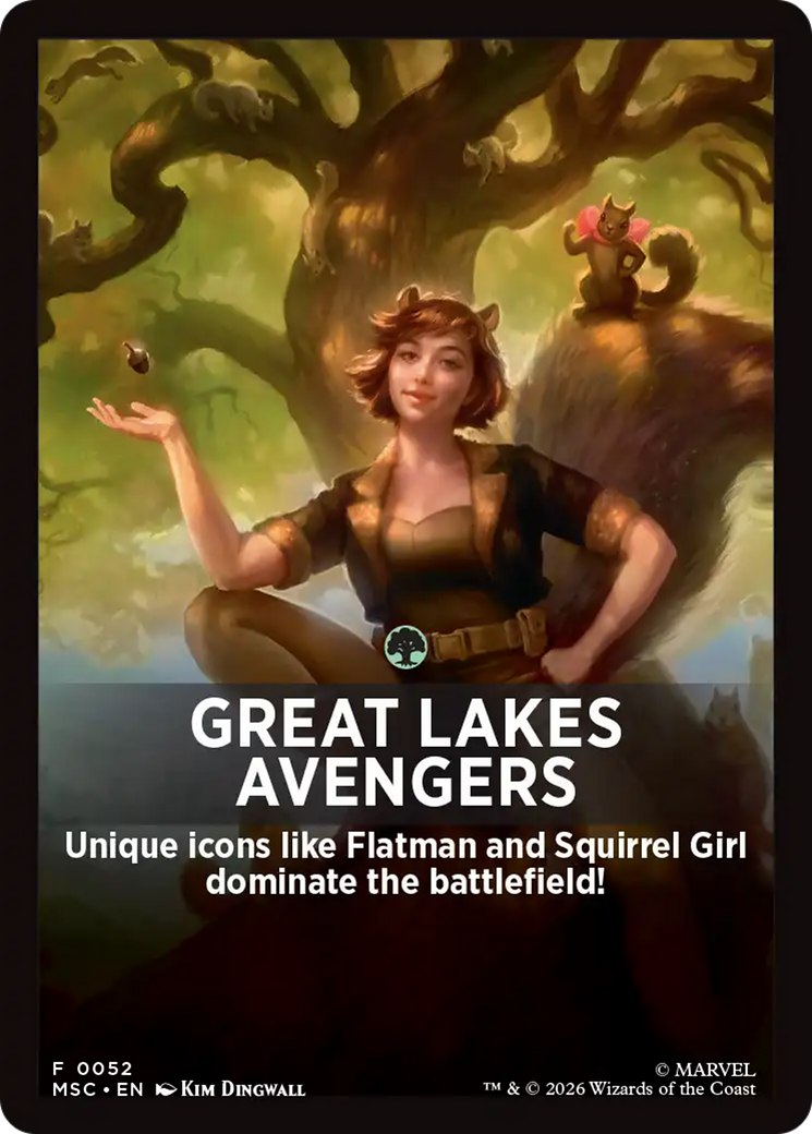 Great Lakes Avengers Theme Card [Marvel Super Heroes Commander] | Black Swamp Games
