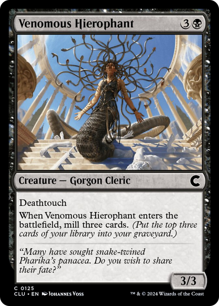 Venomous Hierophant [Ravnica: Clue Edition] | Black Swamp Games