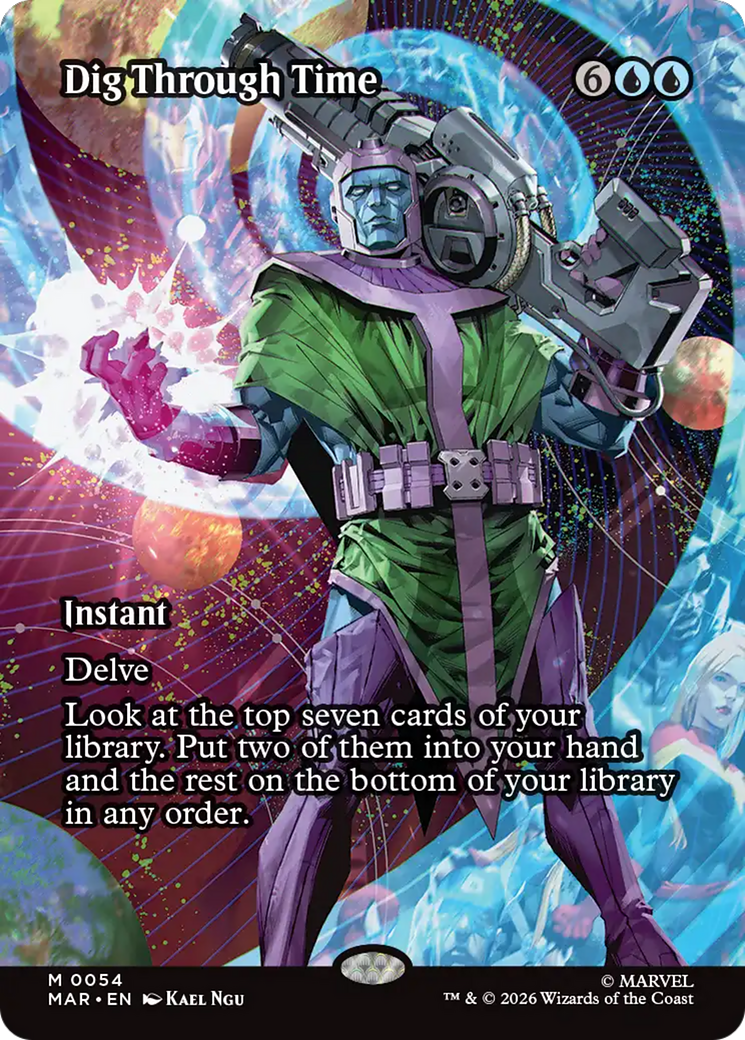 Dig Through Time (Borderless) [Marvel Universe: Eternal-Legal] | Black Swamp Games