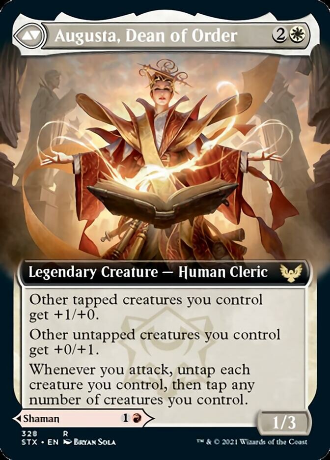 Plargg, Dean of Chaos // Augusta, Dean of Order (Extended Art) [Strixhaven: School of Mages] | Black Swamp Games