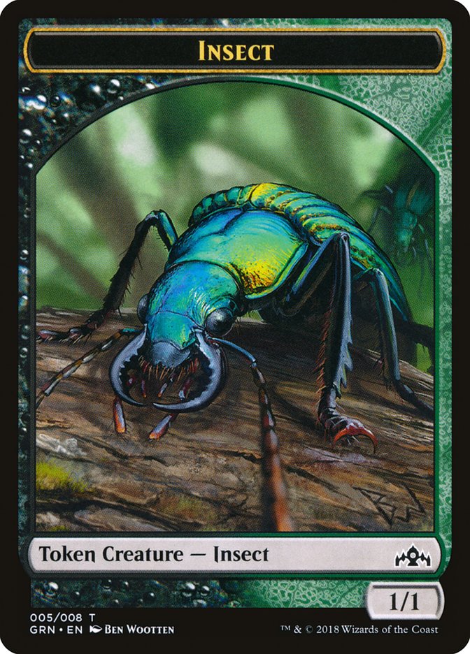 Insect Token [Guilds of Ravnica Tokens] | Black Swamp Games
