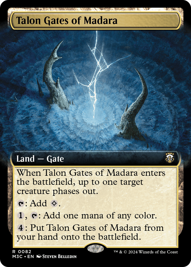 Talon Gates of Madara (Extended Art) (Ripple Foil) [Modern Horizons 3 Commander] | Black Swamp Games