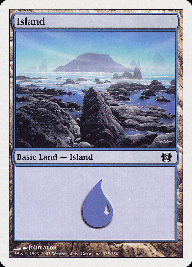 Island (335) [Eighth Edition] | Black Swamp Games