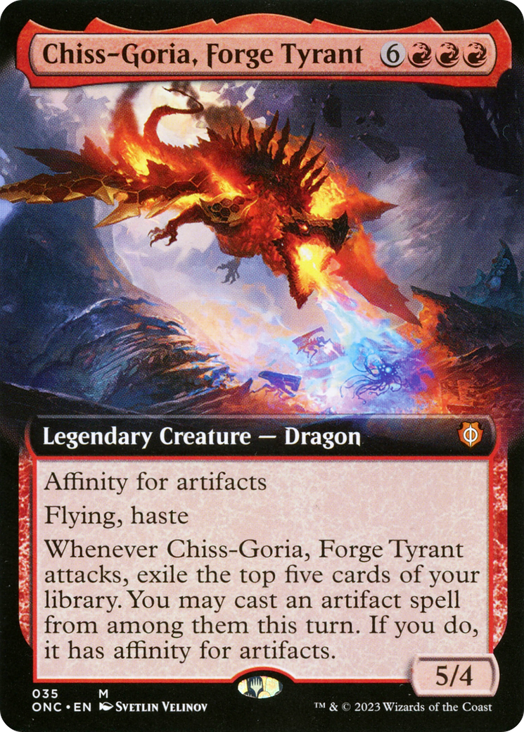 Chiss-Goria, Forge Tyrant (Extended Art) [Phyrexia: All Will Be One Commander] | Black Swamp Games