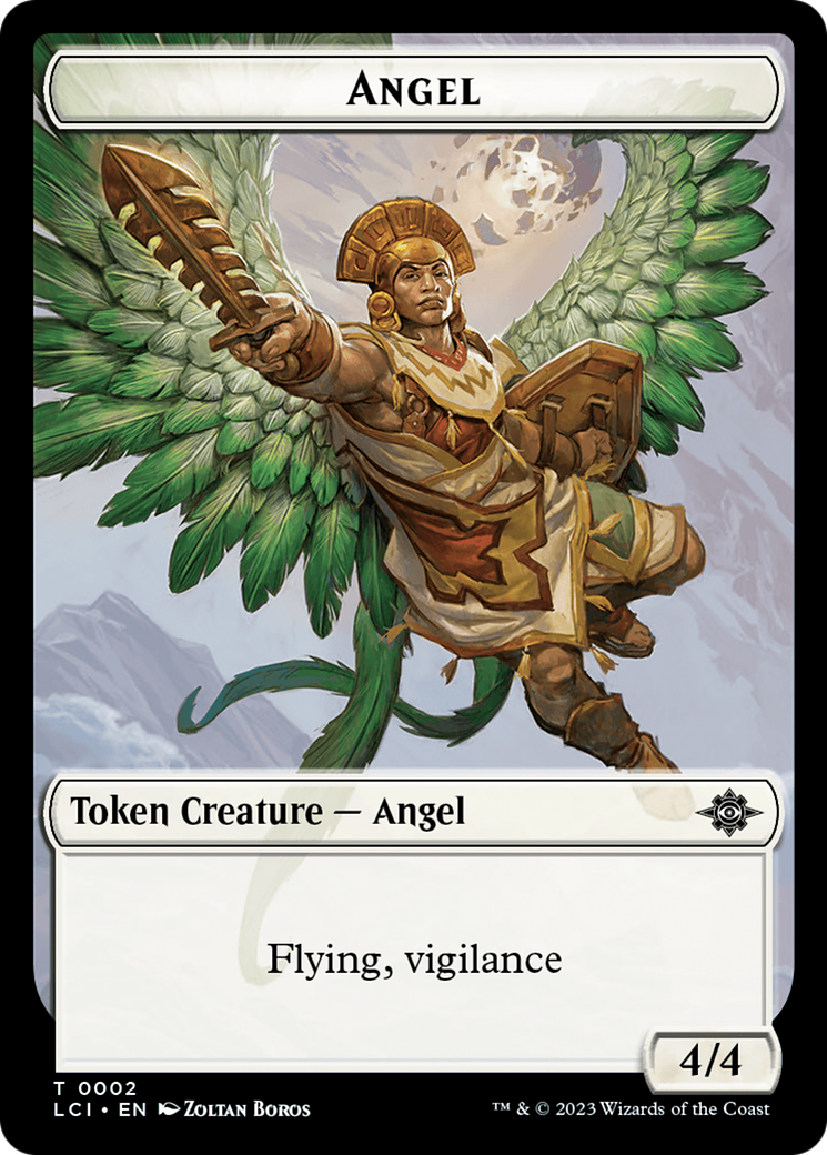 Gnome // Angel Double-Sided Token [The Lost Caverns of Ixalan Tokens] | Black Swamp Games