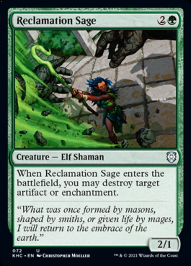 Reclamation Sage [Kaldheim Commander] | Black Swamp Games