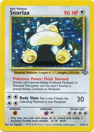 Snorlax (11/64) [Jungle Unlimited] | Black Swamp Games