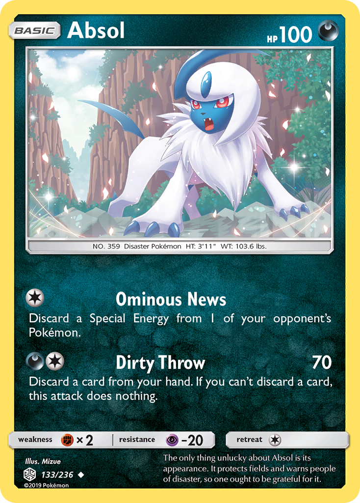 Absol (133/236) [Sun & Moon: Cosmic Eclipse] | Black Swamp Games