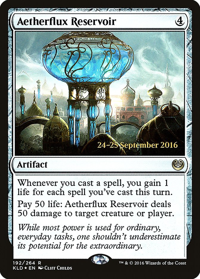 Aetherflux Reservoir [Kaladesh Prerelease Promos] | Black Swamp Games