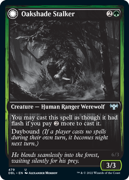 Oakshade Stalker // Moonlit Ambusher [Innistrad: Double Feature] | Black Swamp Games