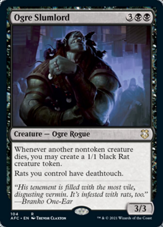 Ogre Slumlord [Dungeons & Dragons: Adventures in the Forgotten Realms Commander] | Black Swamp Games