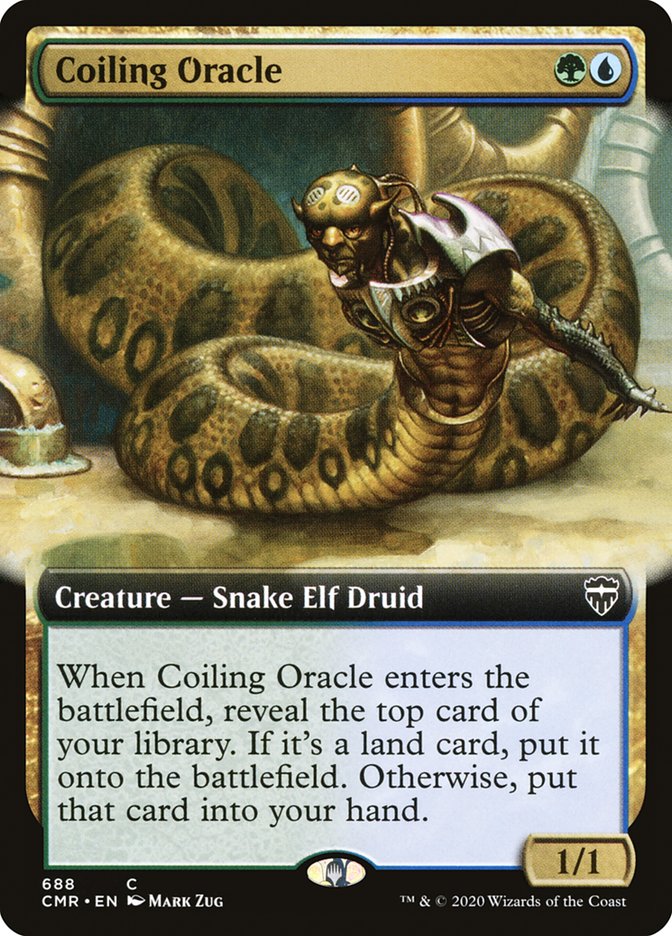 Coiling Oracle (Extended Art) [Commander Legends] | Black Swamp Games