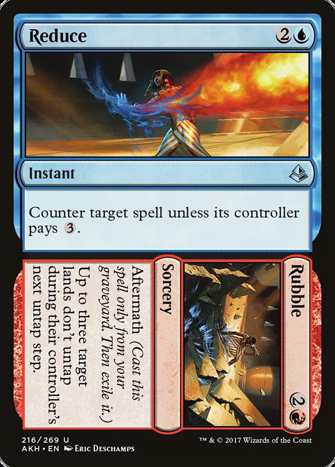 Reduce // Rubble [Amonkhet] | Black Swamp Games