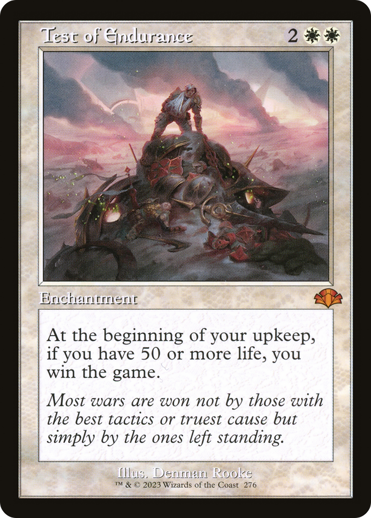 Test of Endurance (Retro) [Dominaria Remastered] | Black Swamp Games