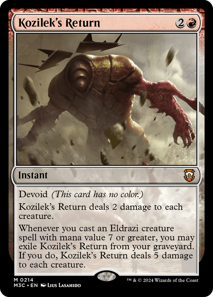 Kozilek's Return (Ripple Foil) [Modern Horizons 3 Commander] | Black Swamp Games