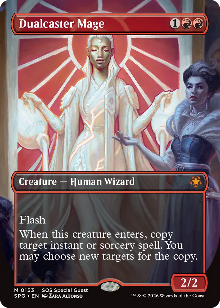 Dualcaster Mage (Borderless) [Secrets of Strixhaven Special Guests] | Black Swamp Games