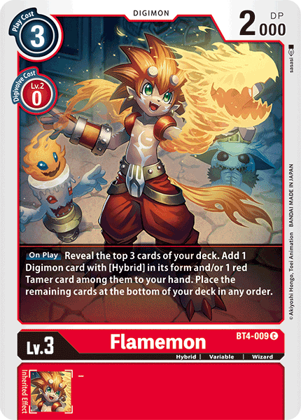 Flamemon [BT4-009] [Great Legend] | Black Swamp Games