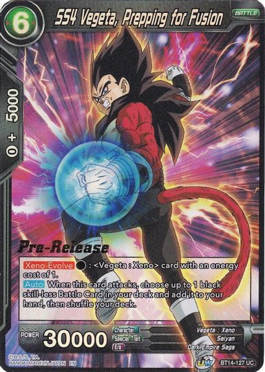SS4 Vegeta, Prepping for Fusion (BT14-127) [Cross Spirits Prerelease Promos] | Black Swamp Games