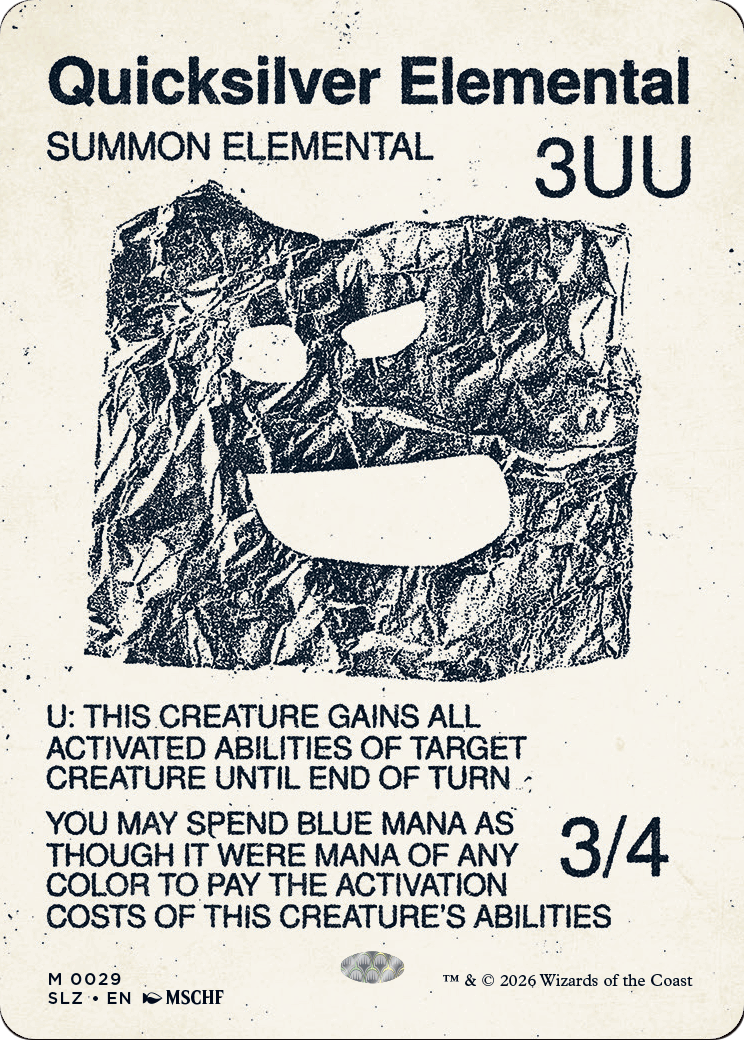 Quicksilver Elemental (0029) [Secret Lair x MSCHF: The Zeta Set] | Black Swamp Games