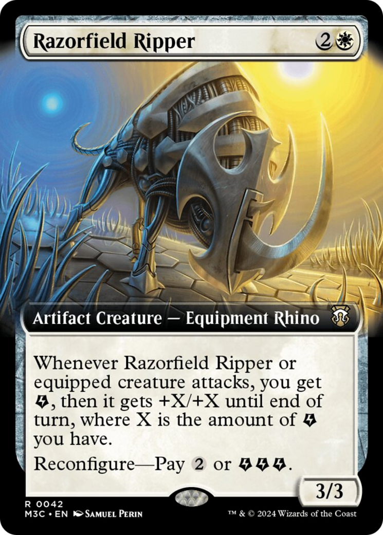 Razorfield Ripper (Extended Art) [Modern Horizons 3 Commander] | Black Swamp Games