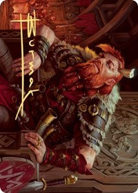 Arni Brokenbrow Art Card (Gold-Stamped Signature) [Kaldheim Art Series] | Black Swamp Games