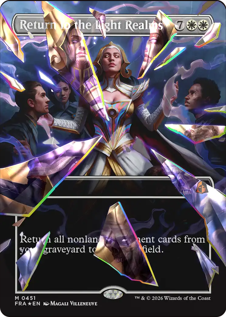 Return to the Light Realms (Borderless) (Facet Foil) (0415) [Reality Fracture] | Black Swamp Games