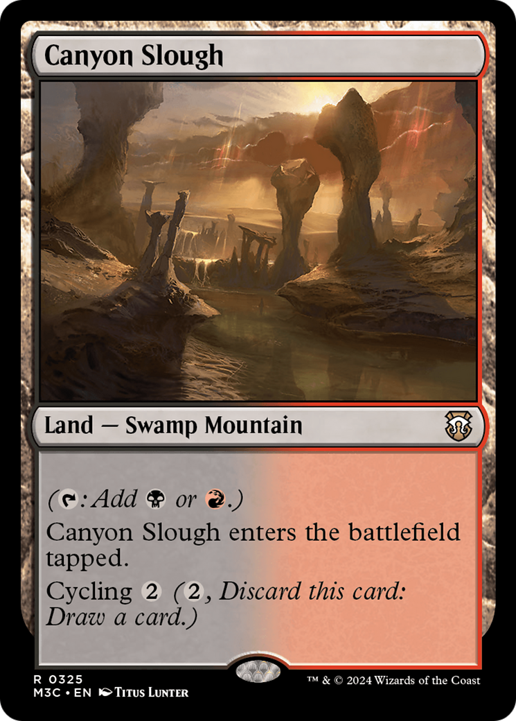 Canyon Slough (Ripple Foil) [Modern Horizons 3 Commander] | Black Swamp Games