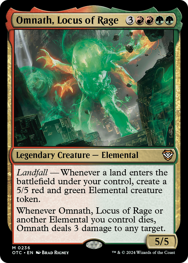 Omnath, Locus of Rage [Outlaws of Thunder Junction Commander] | Black Swamp Games