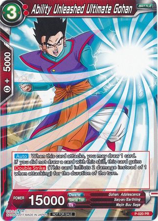 Ability Unleashed Ultimate Gohan (P-020) [Promotion Cards] | Black Swamp Games