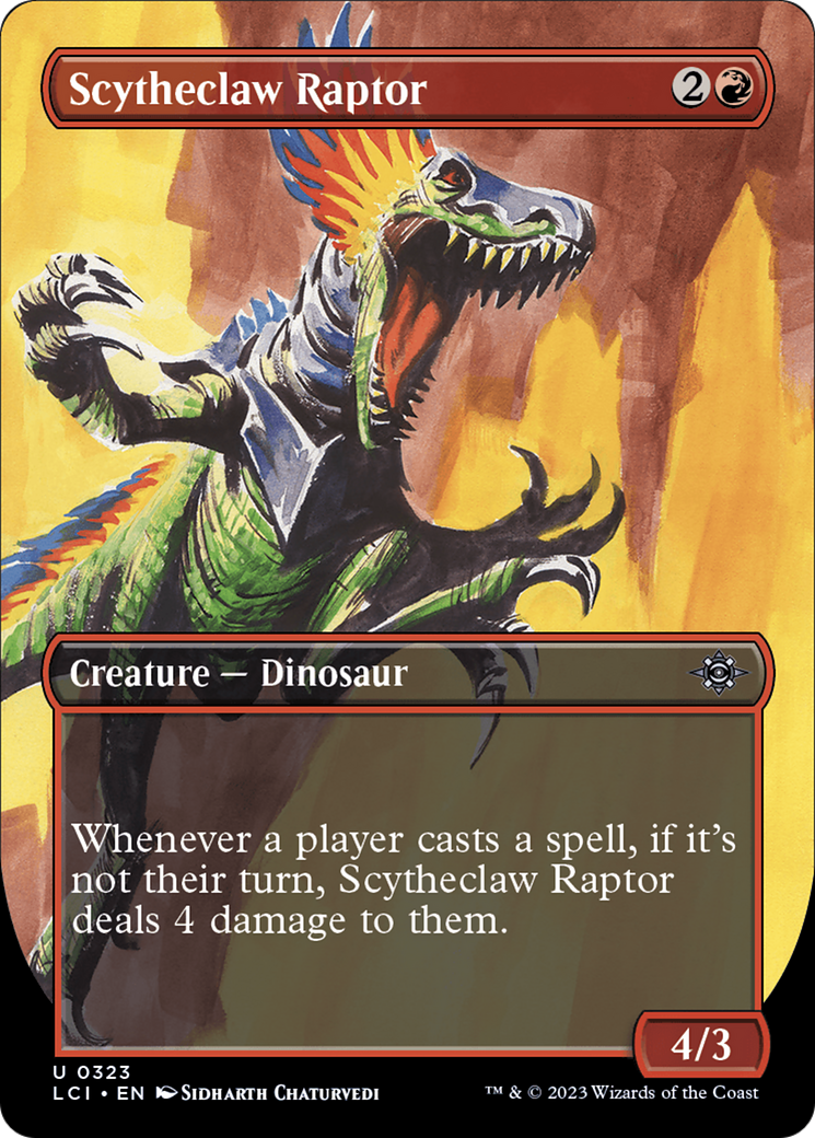 Scytheclaw Raptor (Borderless) [The Lost Caverns of Ixalan] | Black Swamp Games