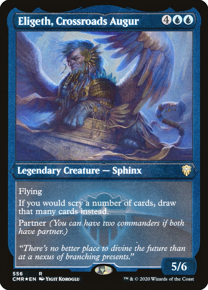 Eligeth, Crossroads Augur (Etched) [Commander Legends] | Black Swamp Games