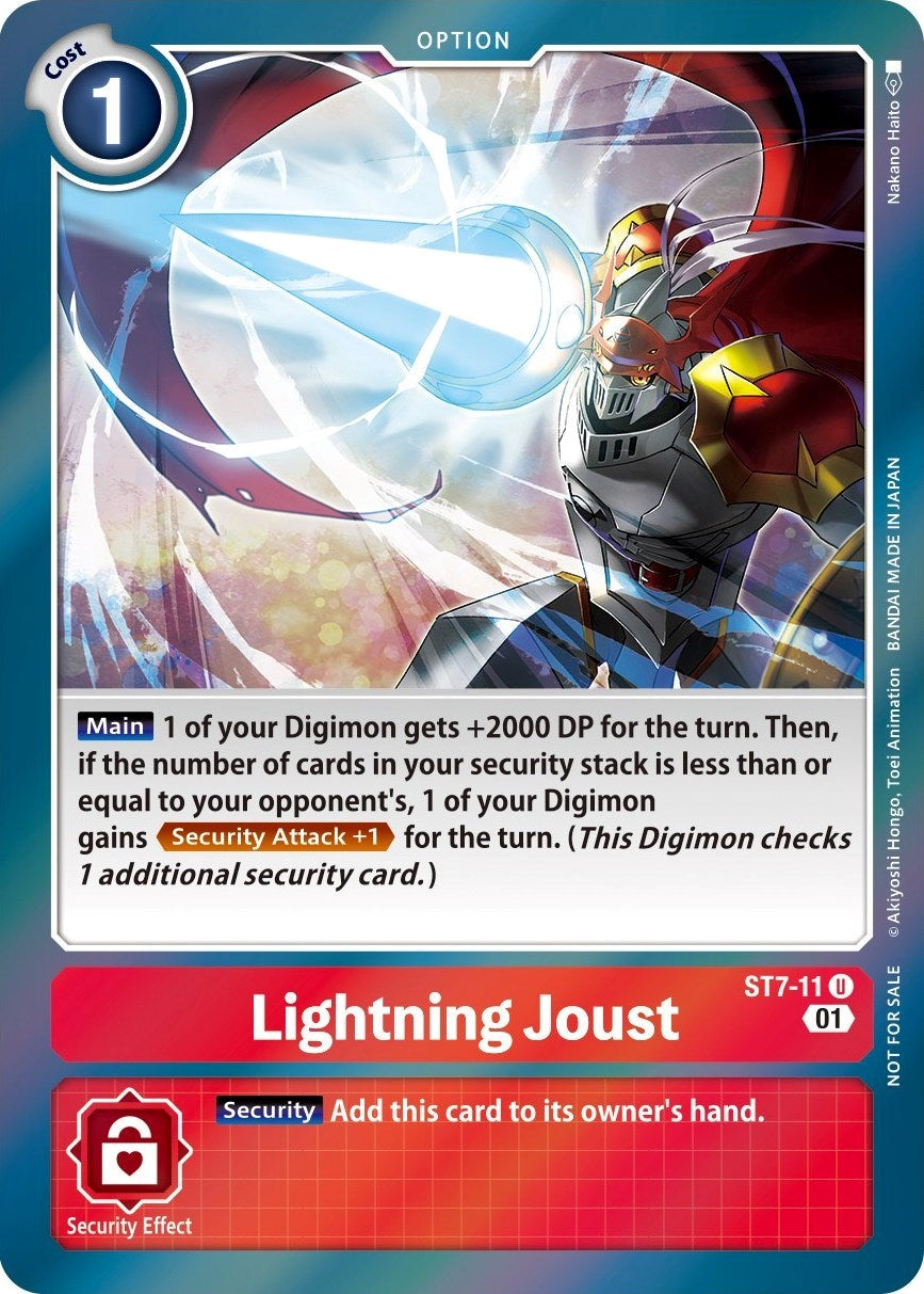 Lightning Joust [ST7-11] (Gen Con 2022) [Starter Deck: Gallantmon Promos] | Black Swamp Games