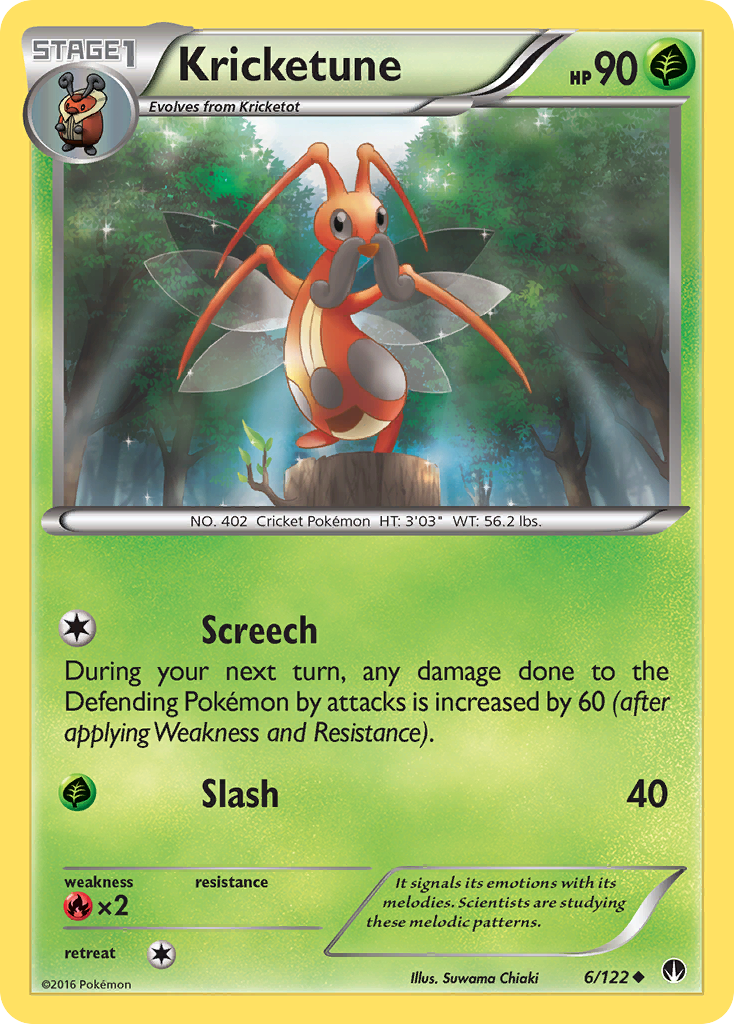 Kricketune (6/122) [XY: BREAKpoint] | Black Swamp Games