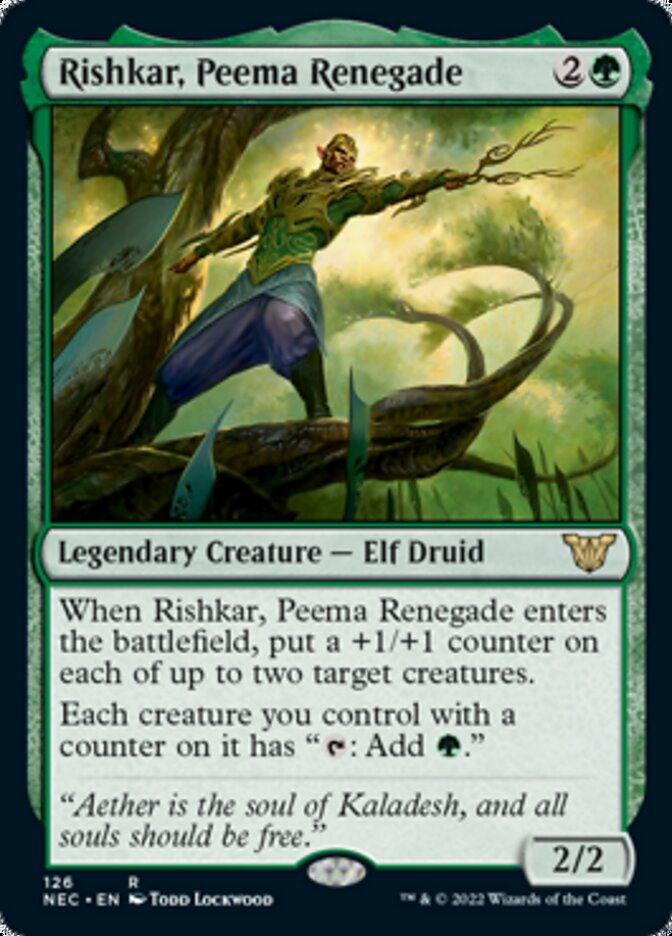 Rishkar, Peema Renegade [Kamigawa: Neon Dynasty Commander] | Black Swamp Games