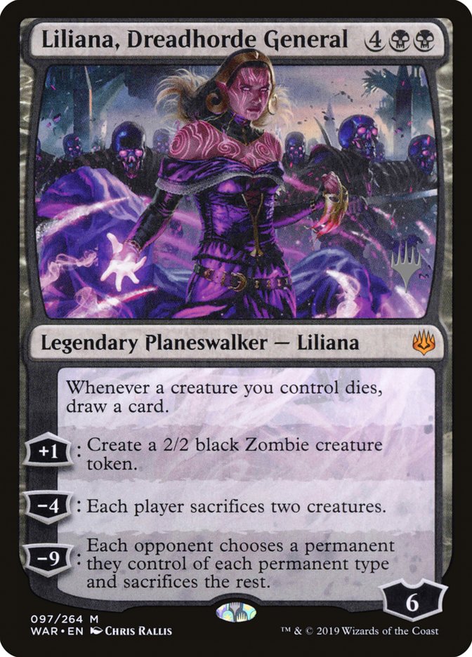 Liliana, Dreadhorde General (Promo Pack) [War of the Spark Promos] | Black Swamp Games