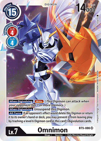 Omnimon [BT5-086] [Battle of Omni] | Black Swamp Games