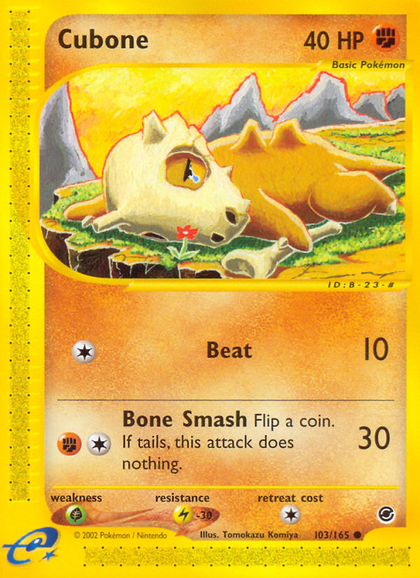 Cubone (103/165) [Expedition: Base Set] | Black Swamp Games