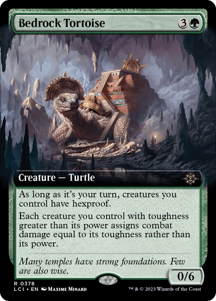 Bedrock Tortoise (Extended Art) [The Lost Caverns of Ixalan] | Black Swamp Games