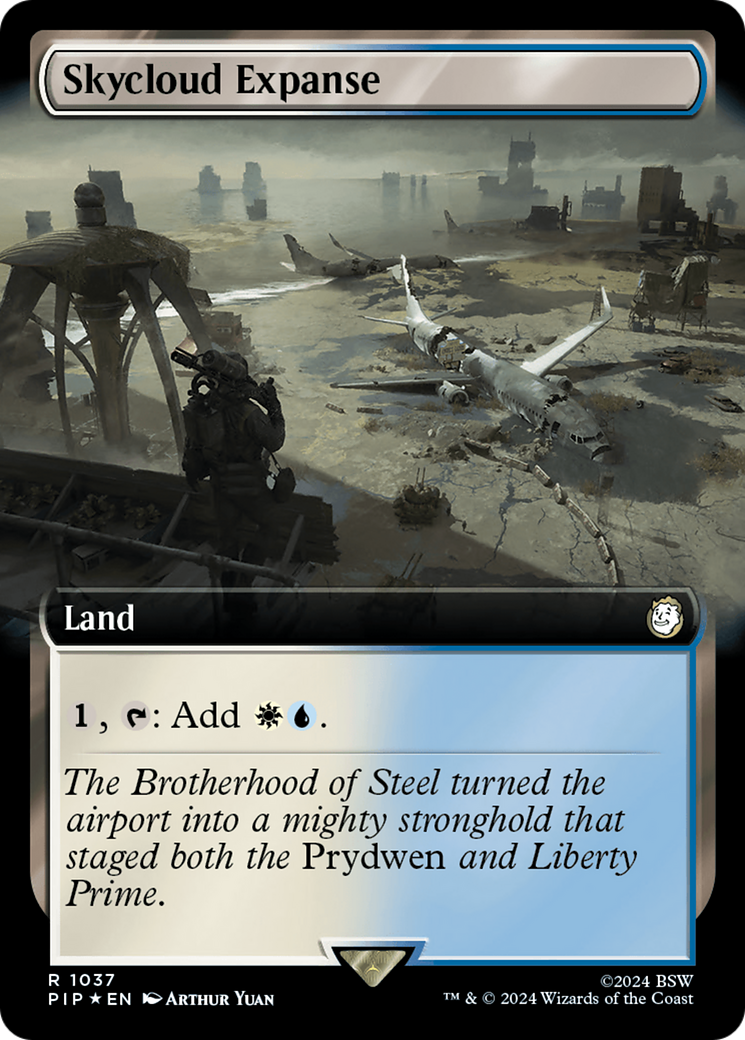 Skycloud Expanse (Extended Art) (Surge Foil) [Fallout] | Black Swamp Games