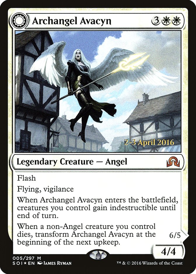 Archangel Avacyn // Avacyn, the Purifier [Shadows over Innistrad Prerelease Promos] | Black Swamp Games
