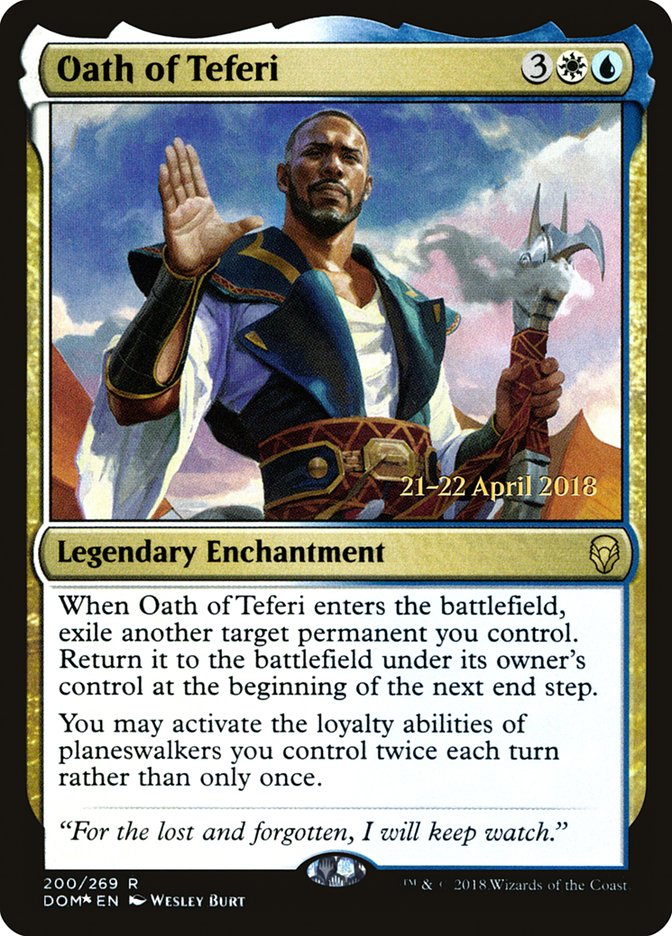 Oath of Teferi [Dominaria Prerelease Promos] | Black Swamp Games