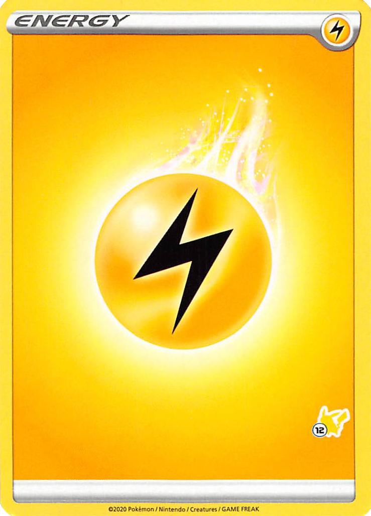 Lightning Energy (Pikachu Stamp #12) [Battle Academy 2022] | Black Swamp Games