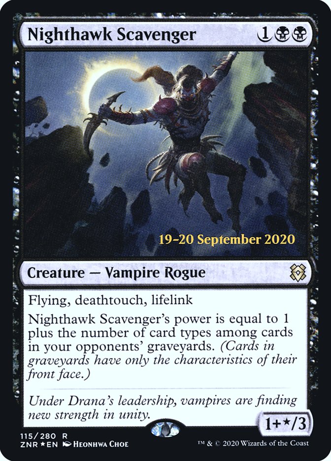 Nighthawk Scavenger [Zendikar Rising Prerelease Promos] | Black Swamp Games