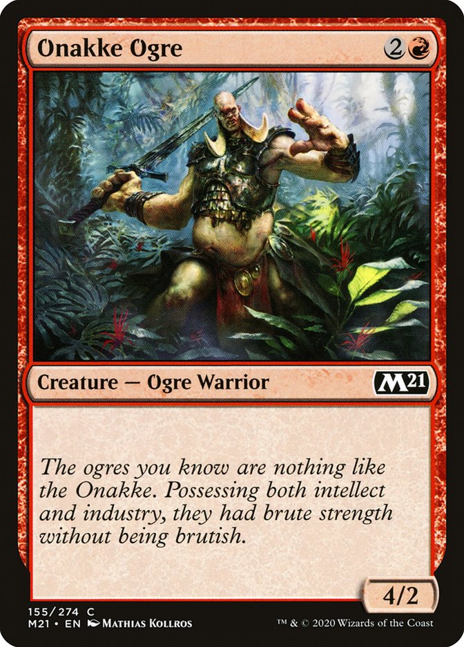 Onakke Ogre [Core Set 2021] | Black Swamp Games
