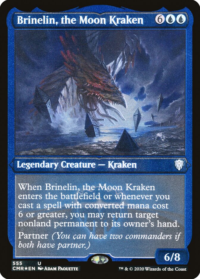 Brinelin, the Moon Kraken (Etched) [Commander Legends] | Black Swamp Games