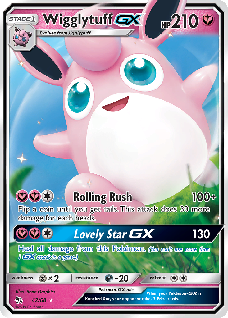 Wigglytuff GX (42/68) [Sun & Moon: Hidden Fates] | Black Swamp Games