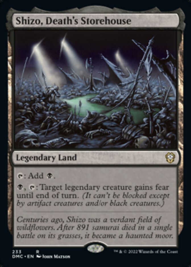 Shizo, Death's Storehouse [Dominaria United Commander] | Black Swamp Games