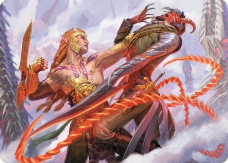 Tyvar's Stand Art Card [Phyrexia: All Will Be One Art Series] | Black Swamp Games